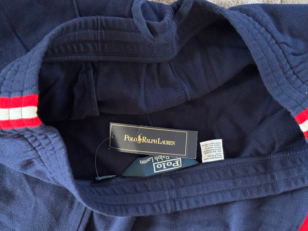 未使用品　90s ポロ・ラルフ・ローレン トラック　ジャージパンツ ネイビー