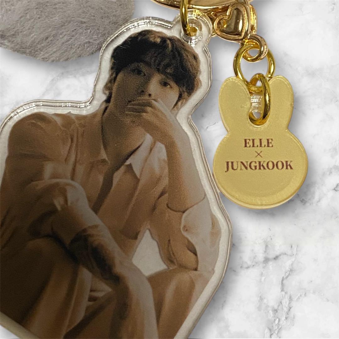 tomo様 リクエスト BTS JUNGKOOK ぽんぽんウサギさんキーホルダー