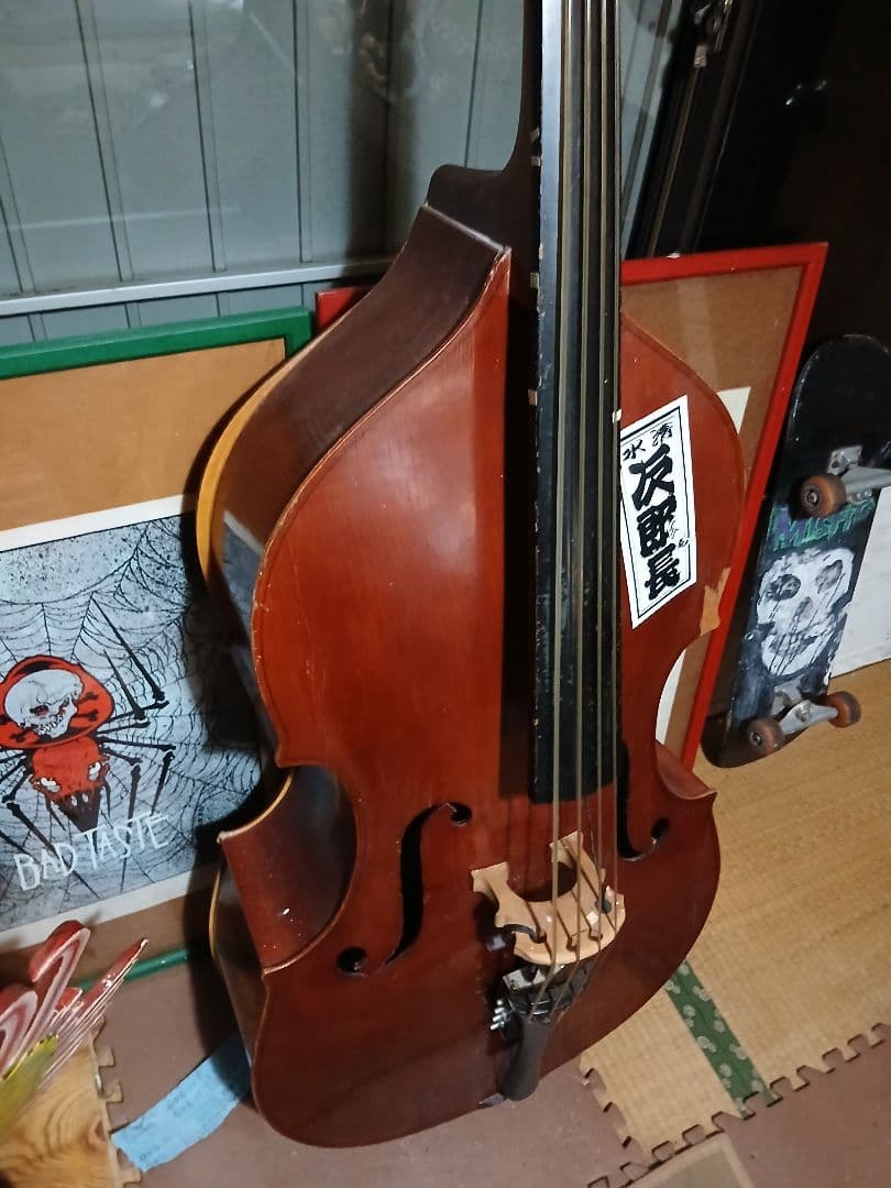 現地取りに来てくれる方のみsuzuki ウッドベースコントラバス 使用感あり