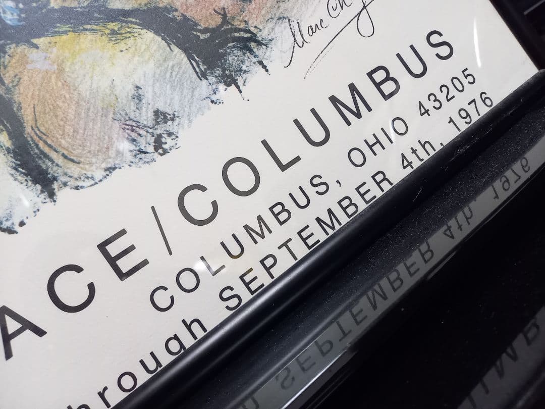 マルク　シャガール　大型　リトポスター　ラ　シュヴォーシェ　アメリカ　展示会