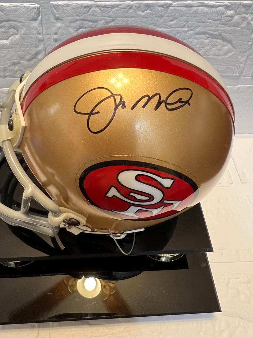 ジョー・モンタナ【SF 49ers 】直筆サイン入りミニヘルメット