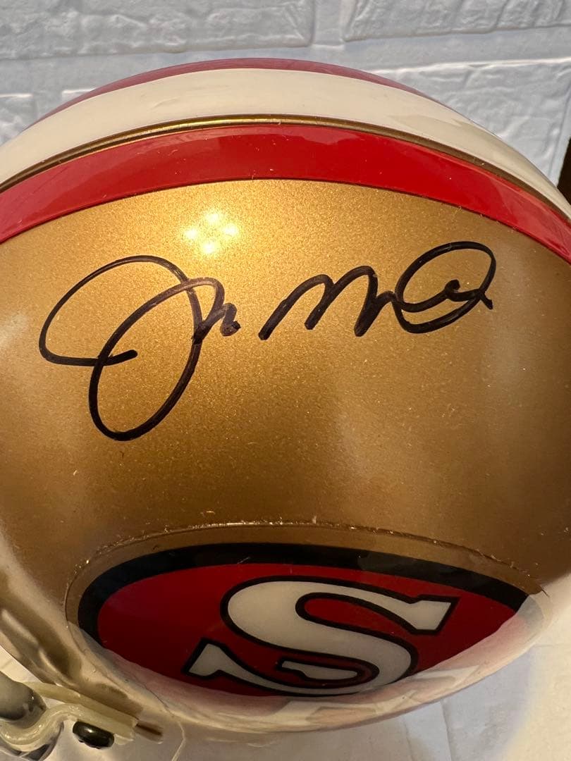 ジョー・モンタナ【SF 49ers 】直筆サイン入りミニヘルメット