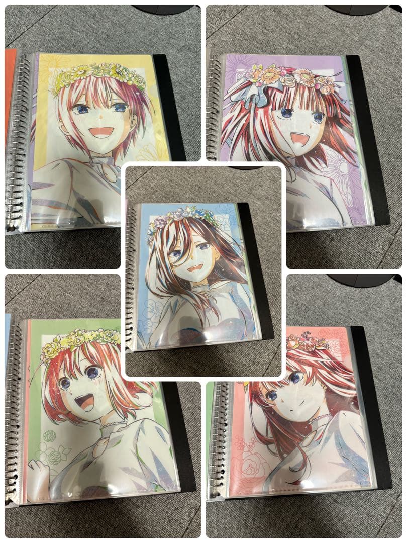 五等分の花嫁　クリアファイルセット　収納バインダー付き