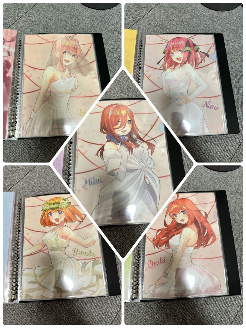 五等分の花嫁　クリアファイルセット　収納バインダー付き