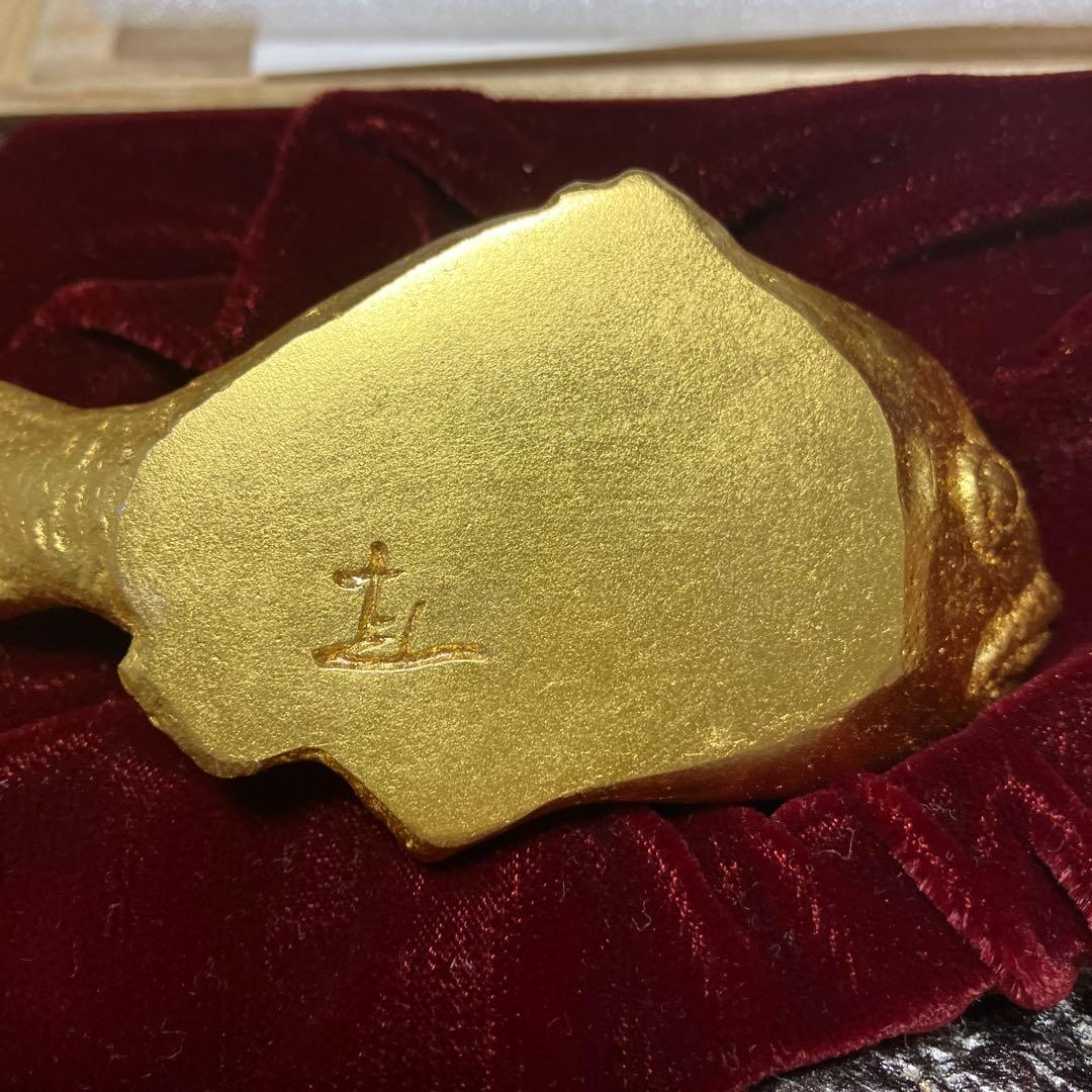 富永直樹　金属工芸　鯉　縁起物　お正月