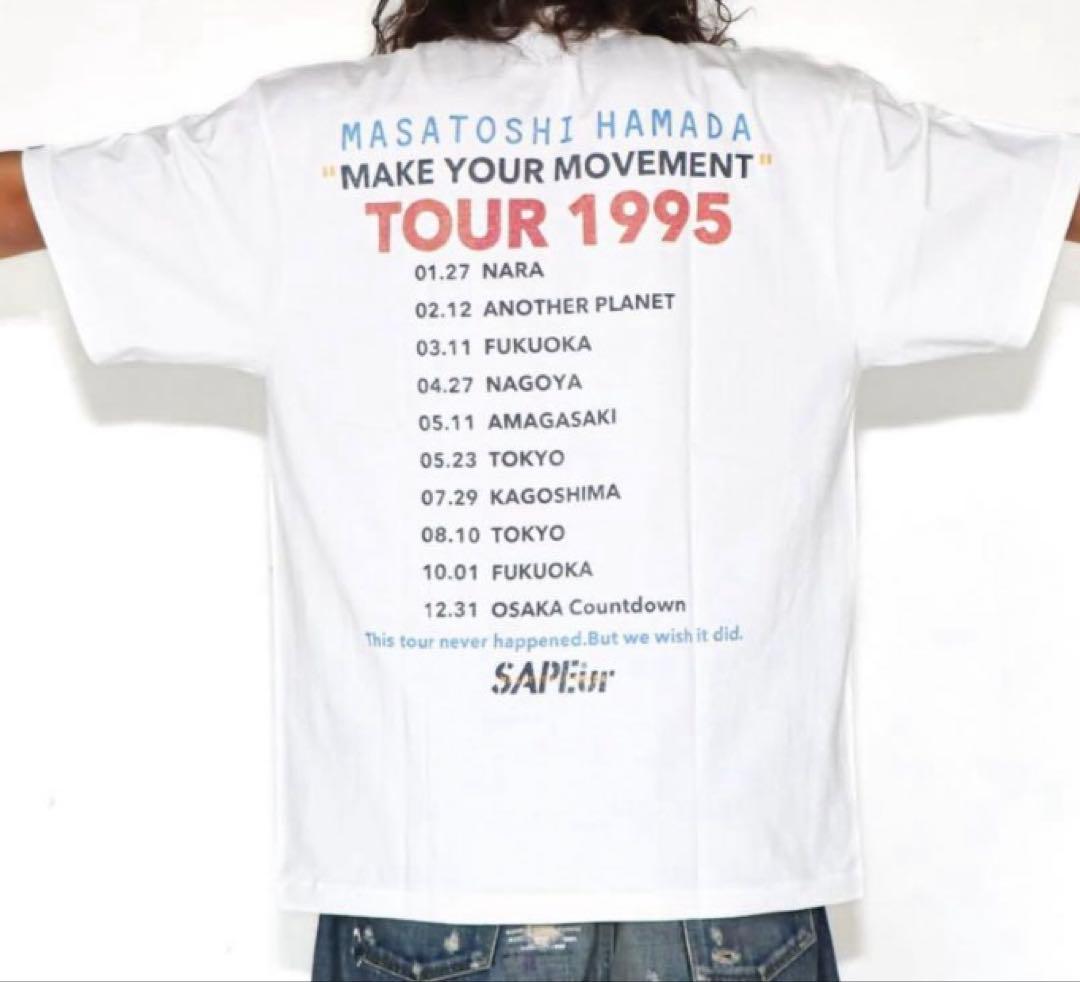 新品SAPEur サプール ダウンタウン 浜田雅功　ごぶごぶ Tシャツ 白 XL