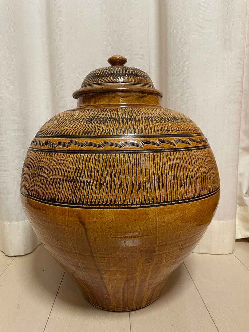 小鹿田 坂本茂木 作 高さ50cm 大壺 民藝　小鹿田焼