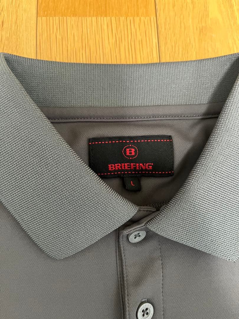 BRIEFING グレー ポロシャツ