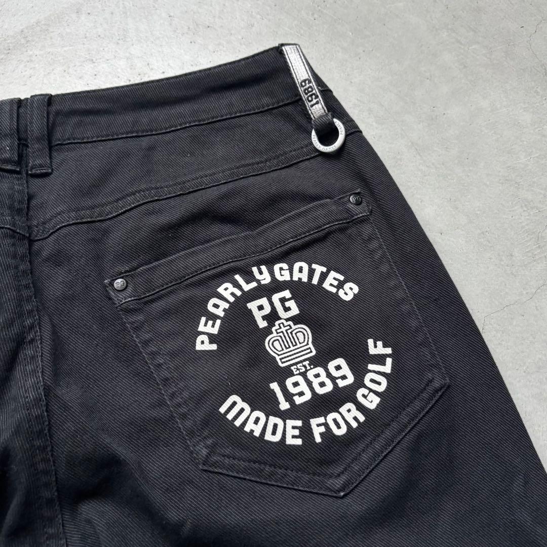 PEARLY GATES パーリーゲイツ ストレッチロングパンツ ブラック 1