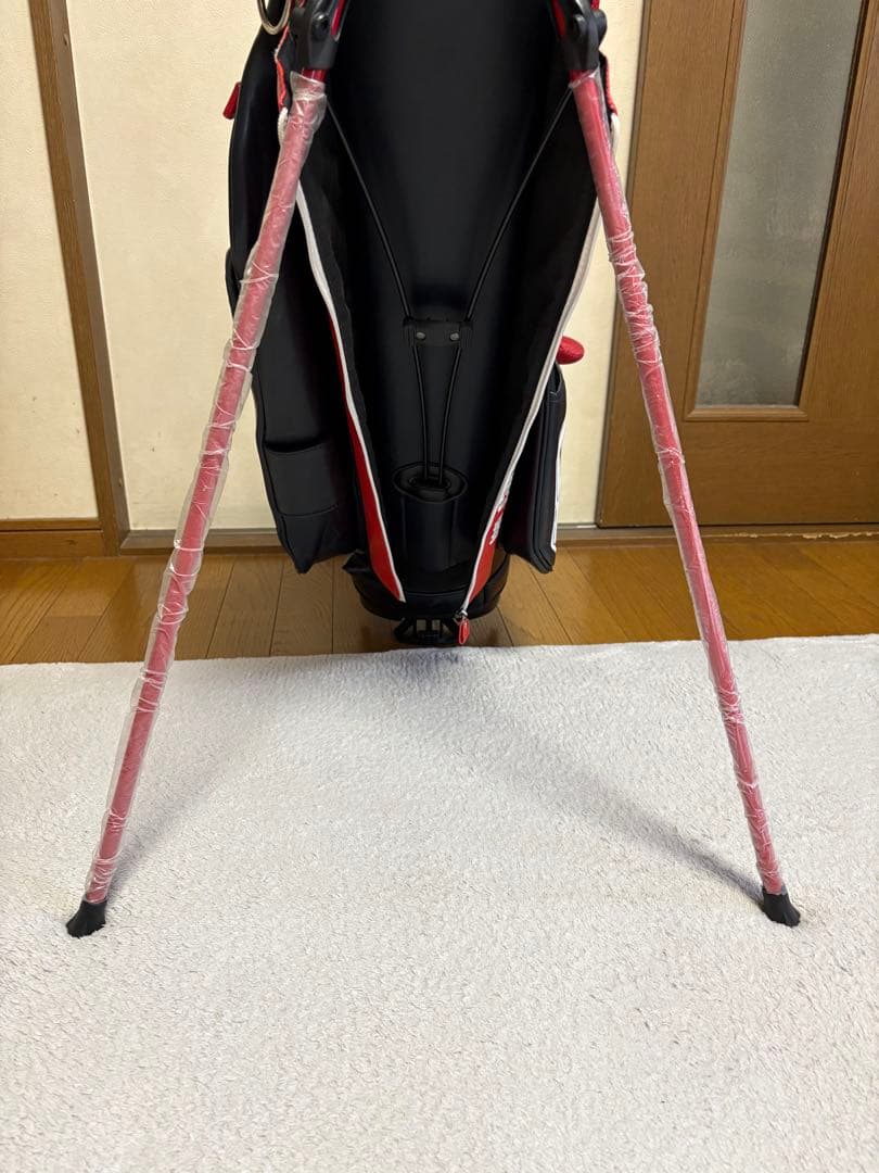 大幅値下げ★PEARLY GATESキャディバッグ⭐️紺・赤 クラブヘッドカバー付