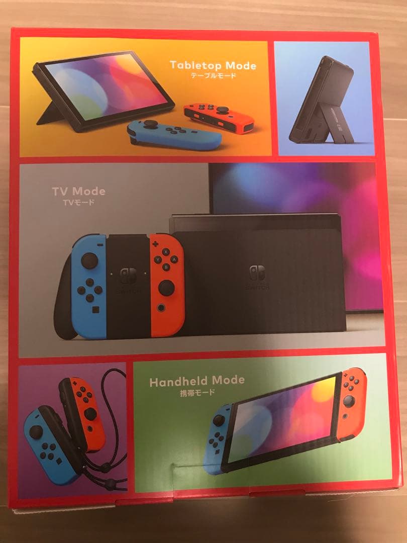 Nintendo Switch 本体（有機EL）ネオンカラーブルー レッド新品