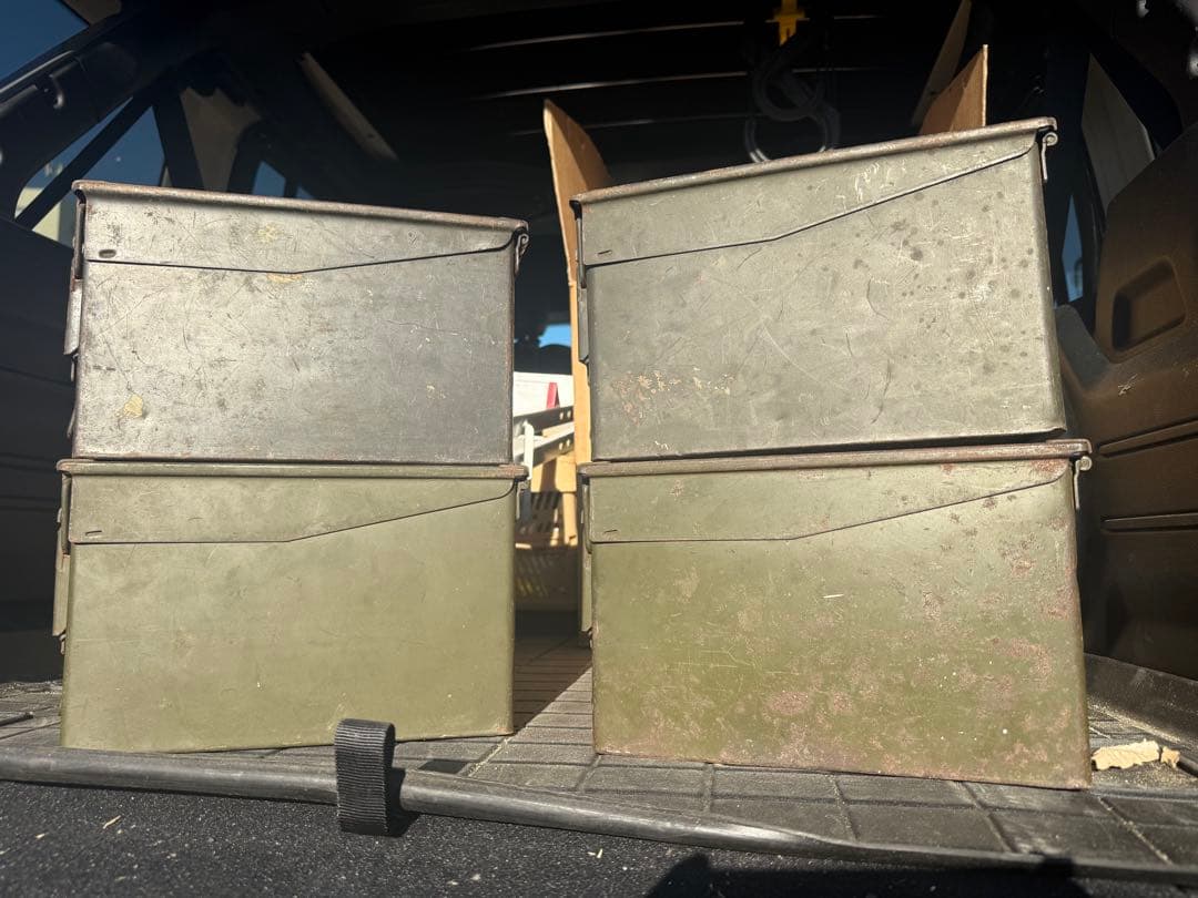 アンモボックス アーモボックス 弾薬入れ ミリタリー アンティーク 4個セット