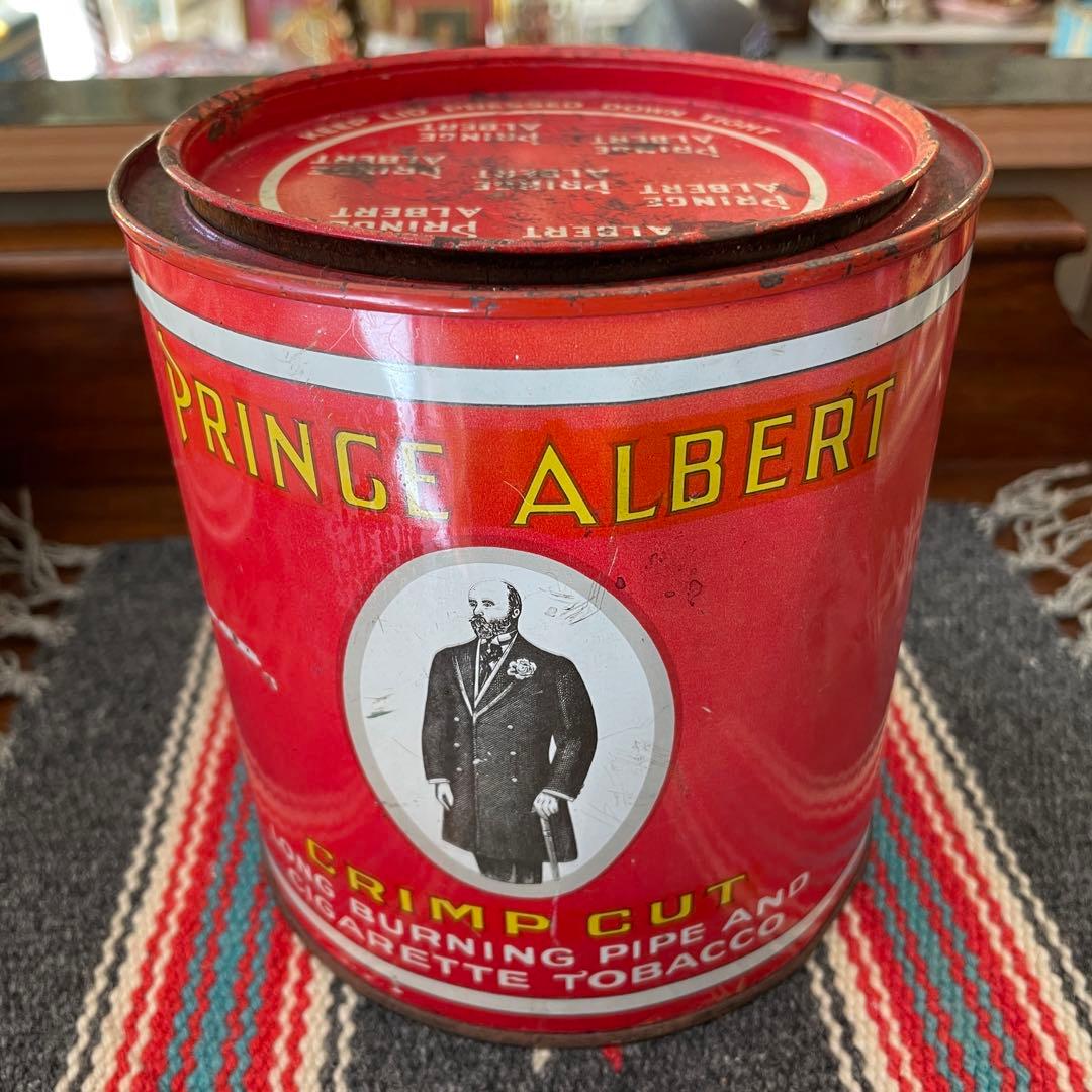 希少品！40s〜50s タバコ缶　アメリカンアンティーク　USAヴィンテージ雑貨