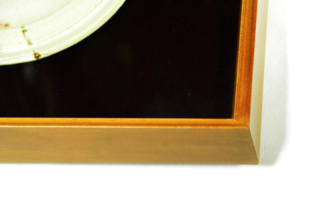 【貴重】人間国宝　加藤卓男　桔梗紋陶額　M259