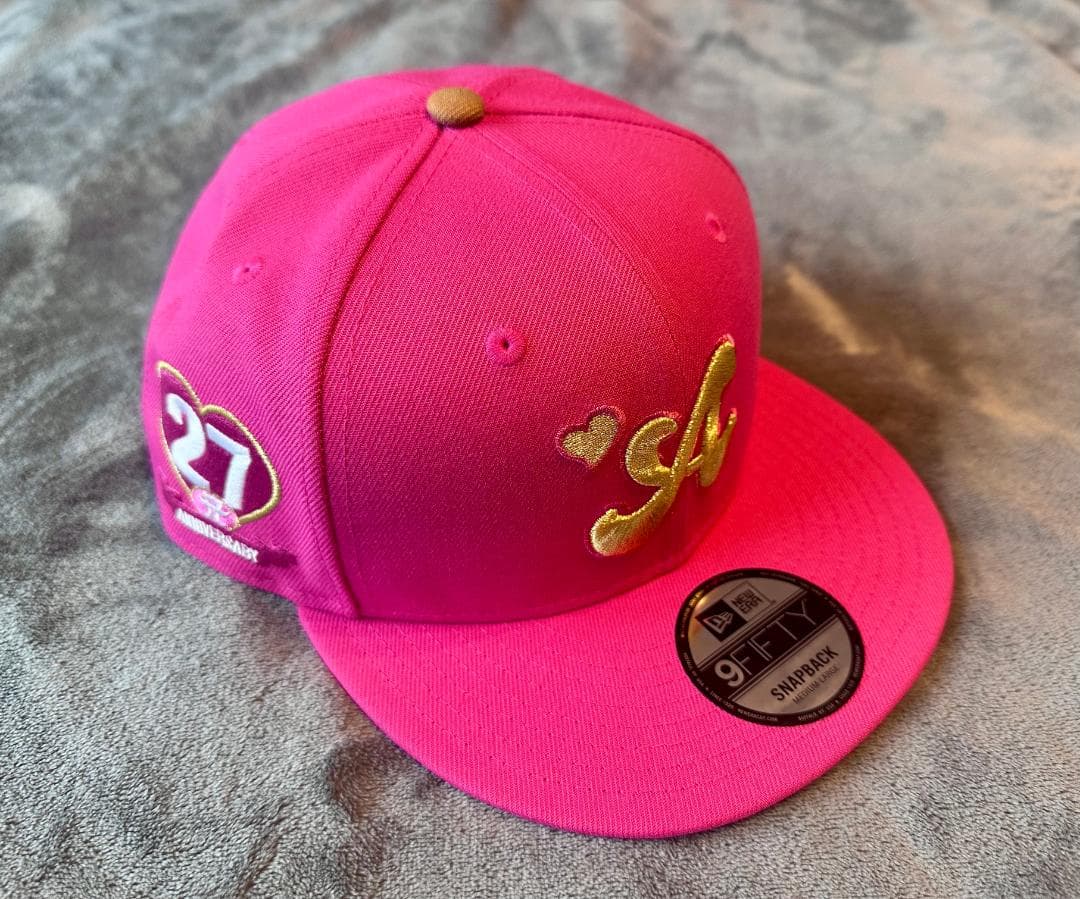 浜崎あゆみ NEW ERA 9FIFTY キャップ〈ピンク〉 27周年記念 TA