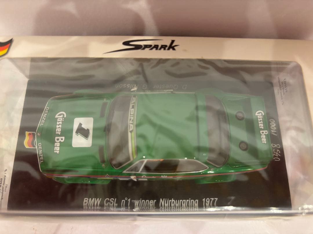  CSL Alpina ニュル 1977 Winner ミニカーSpark