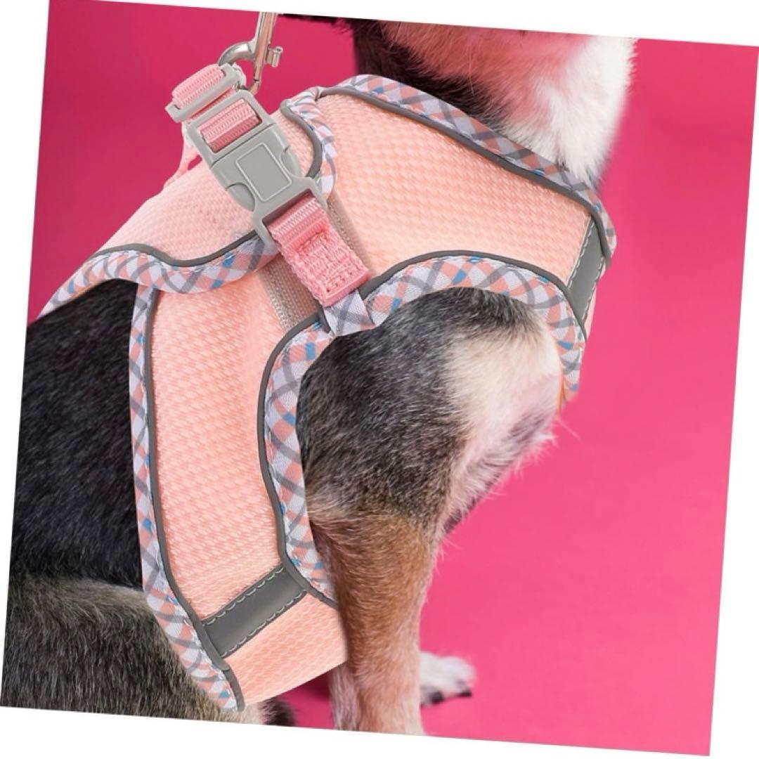 小型犬用 ハーネス リード セット ピンク ベストタイプ 新品 未使用