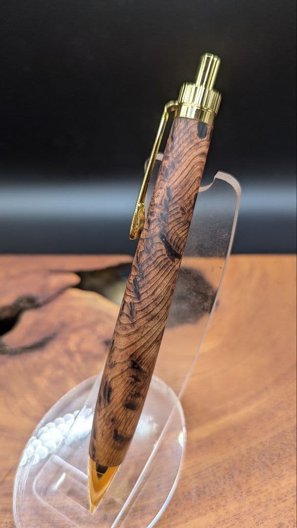565極上　屋久杉泡瘤　木軸シャーペン　ボールペン