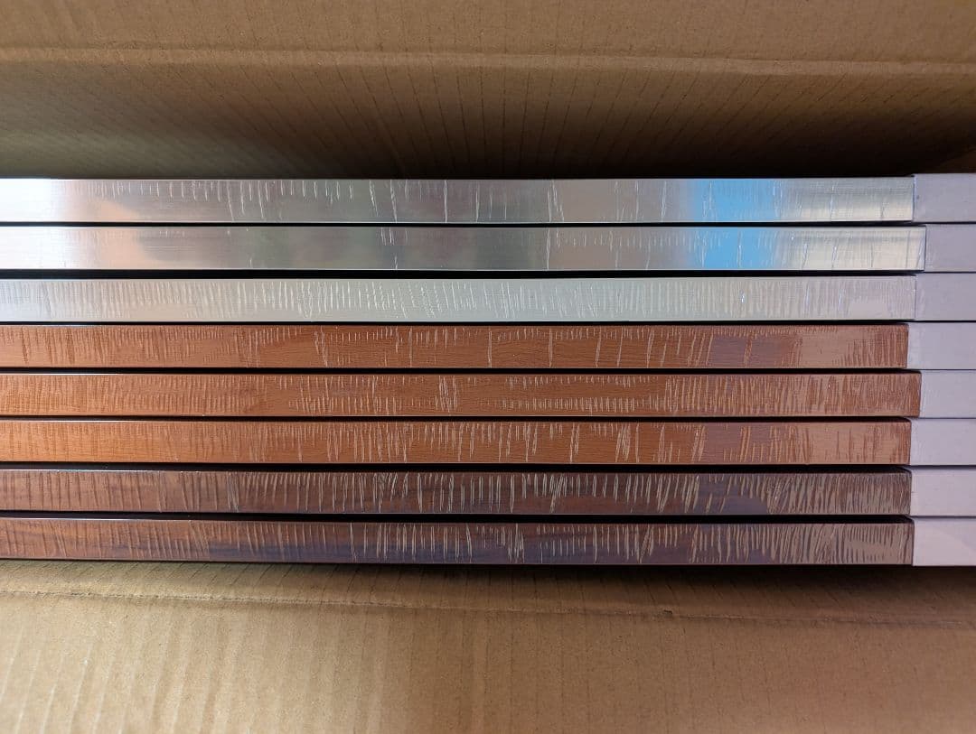 子供の絵用木製額縁 8枚セット 四つ切サイズ用　ポスター額　画用紙額　新品未使用