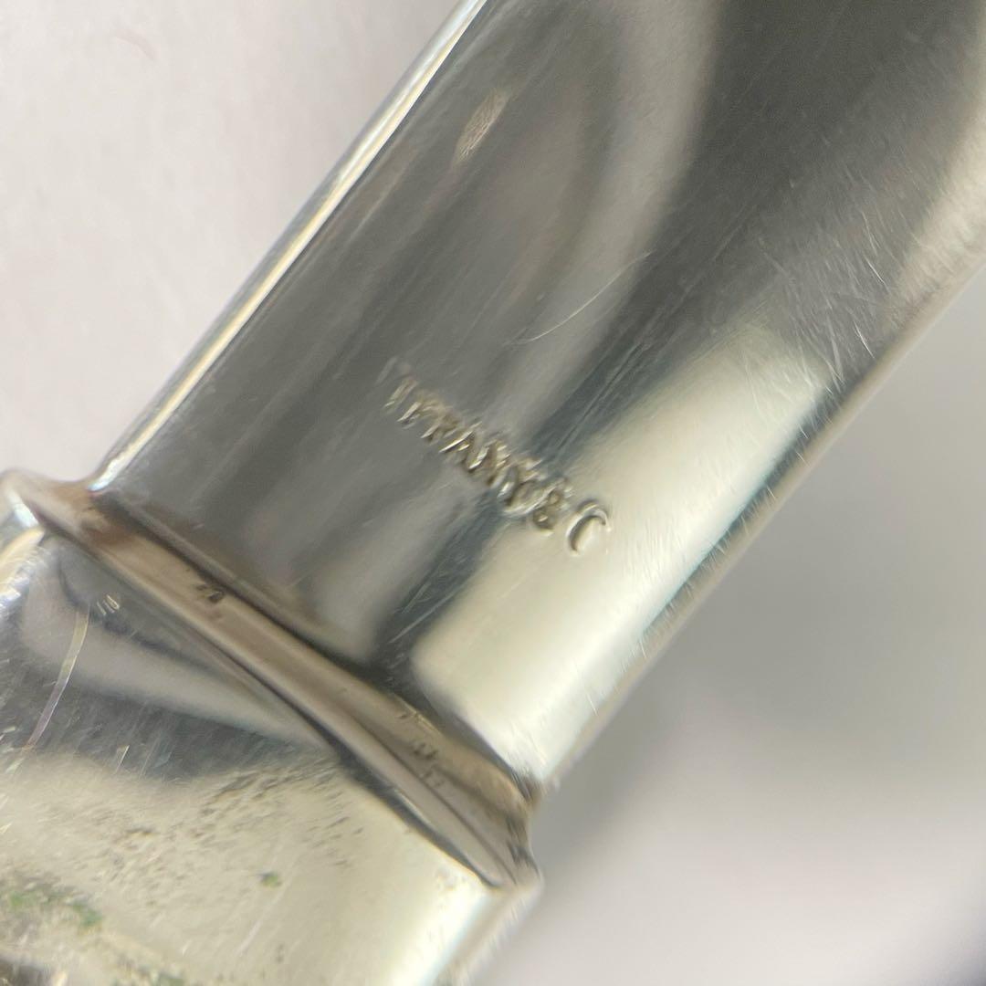 ティファニー　ペーパーナイフ　ペーパーカッター　ツイスト　ロープ　シルバー