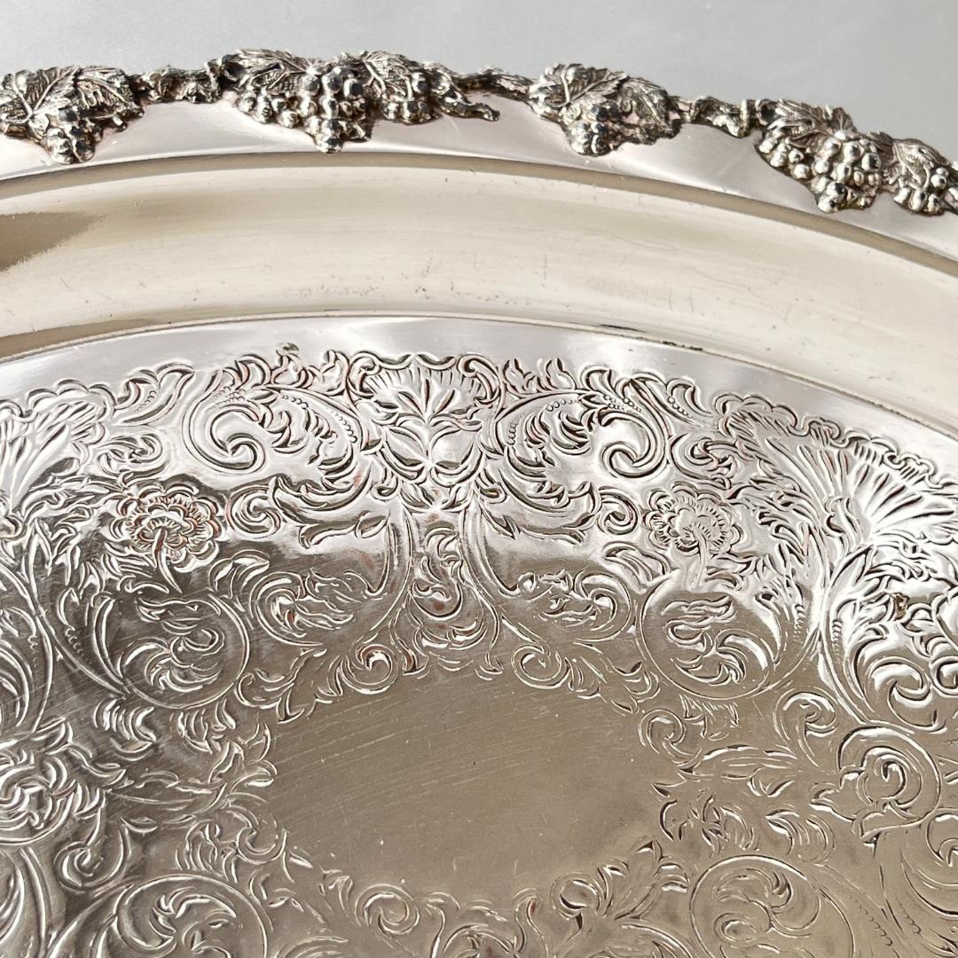 【W M Rogers】 ワイントレー / ドリンクトレー オーバル型 27cm