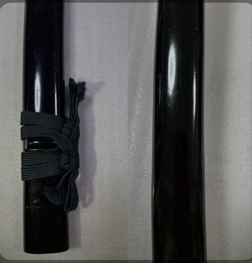 薄刃　居合練習用刀 黑鞘　鞘付き長さ104cm 鞘抜き重さ約928g