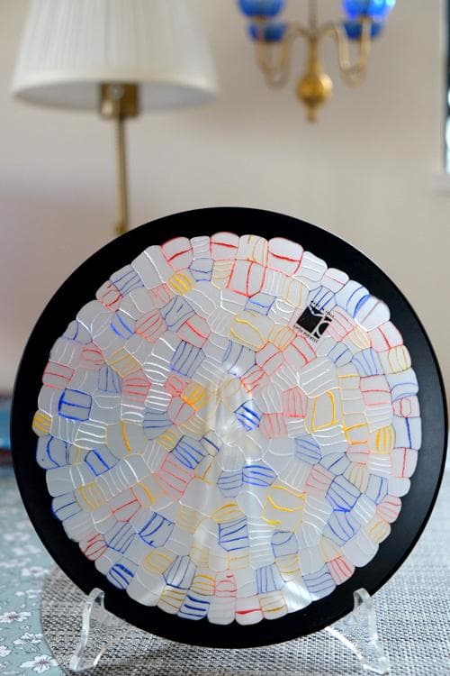 ベネチアンガラス ヴェネチアングラス ミルフィオリ プレート ムリーニ ムリーネ