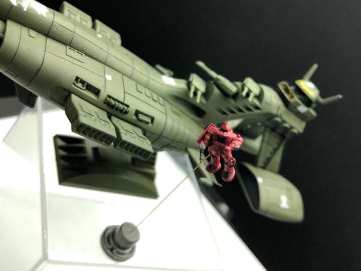 旧キット　シャア専用ムサイ　ファルメル　完成品