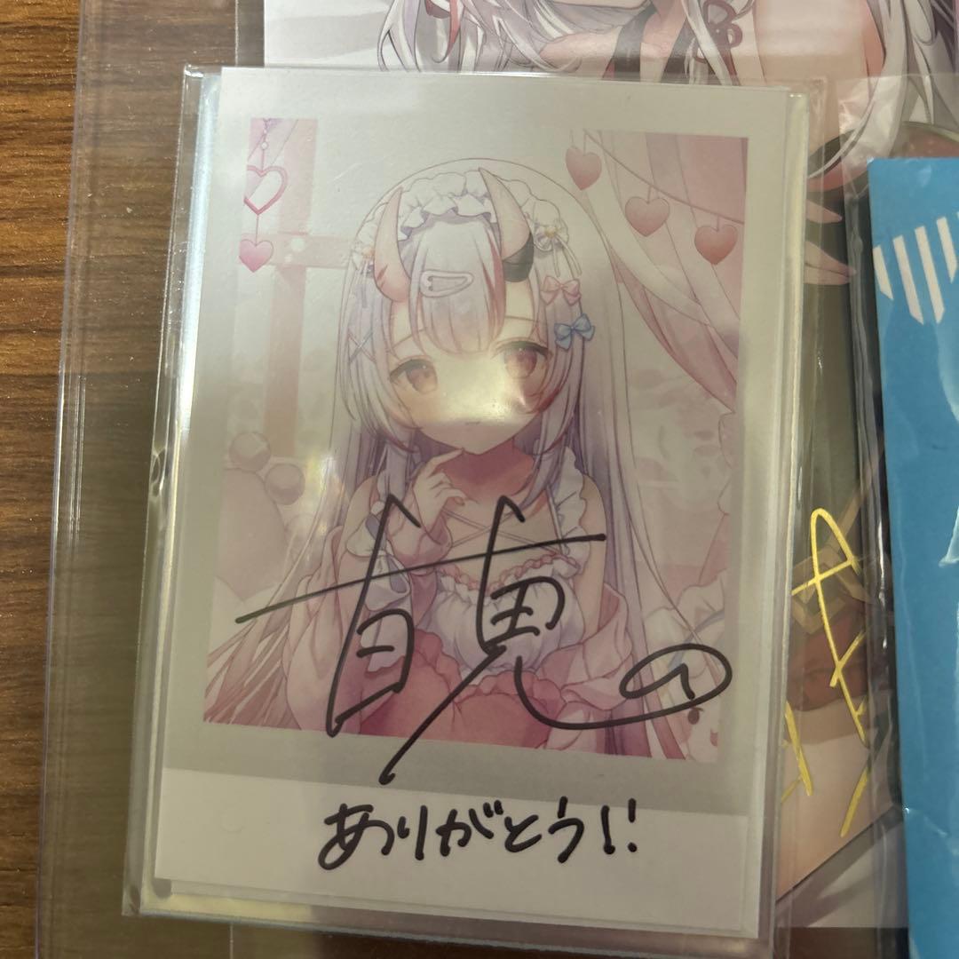 百鬼あやめ　直筆サイン　箔押しサインセット