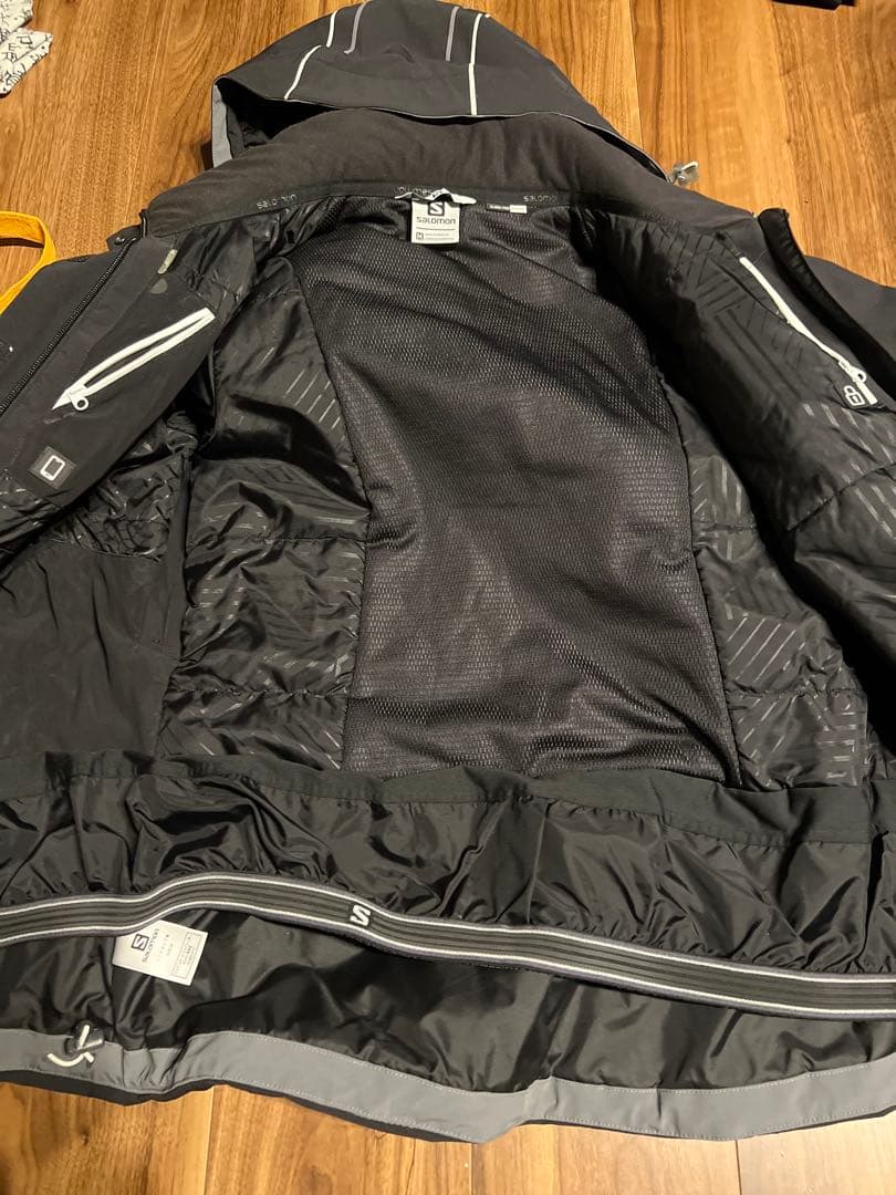 Salomon レディーススキーウェアセット サイズMブラック