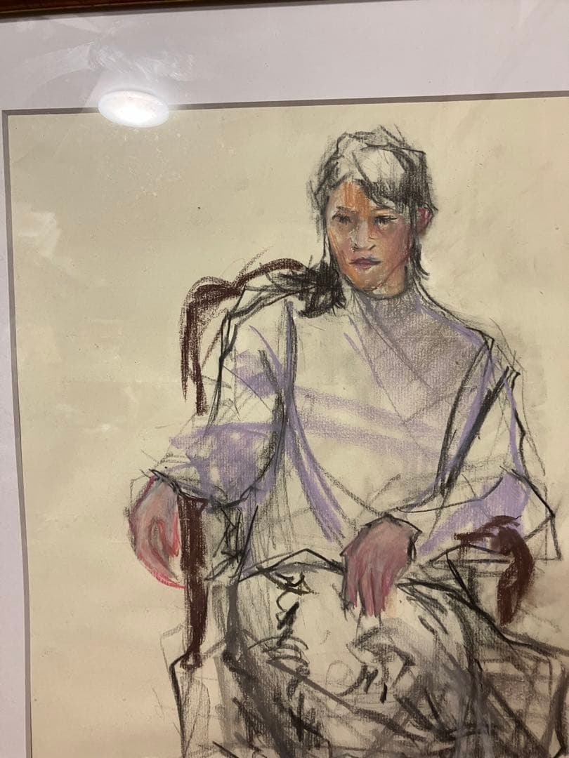 パステル画、パステルスケッチ、