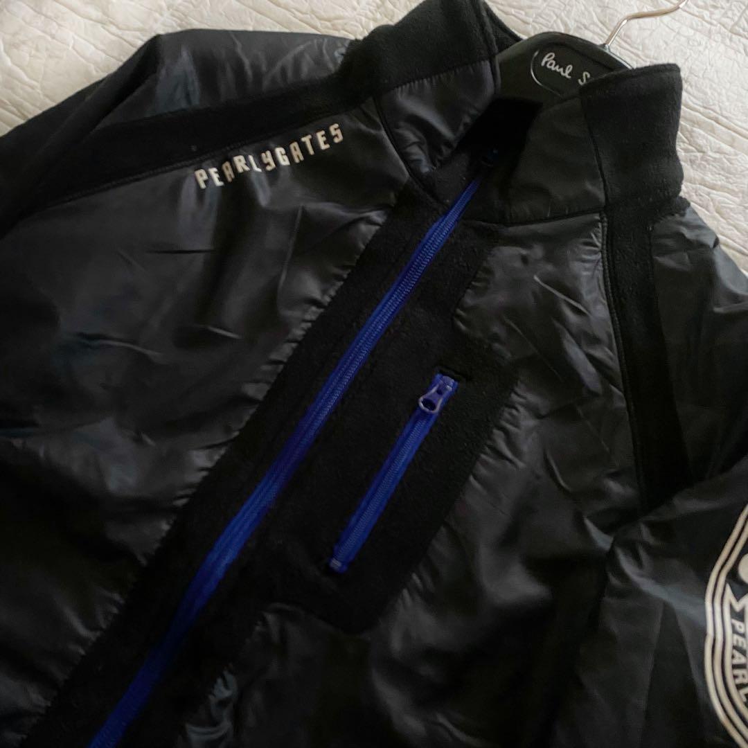 パーリーゲイツ　ジャケット　ブルゾン　ボア　フリース　POLARTECH 黒　2