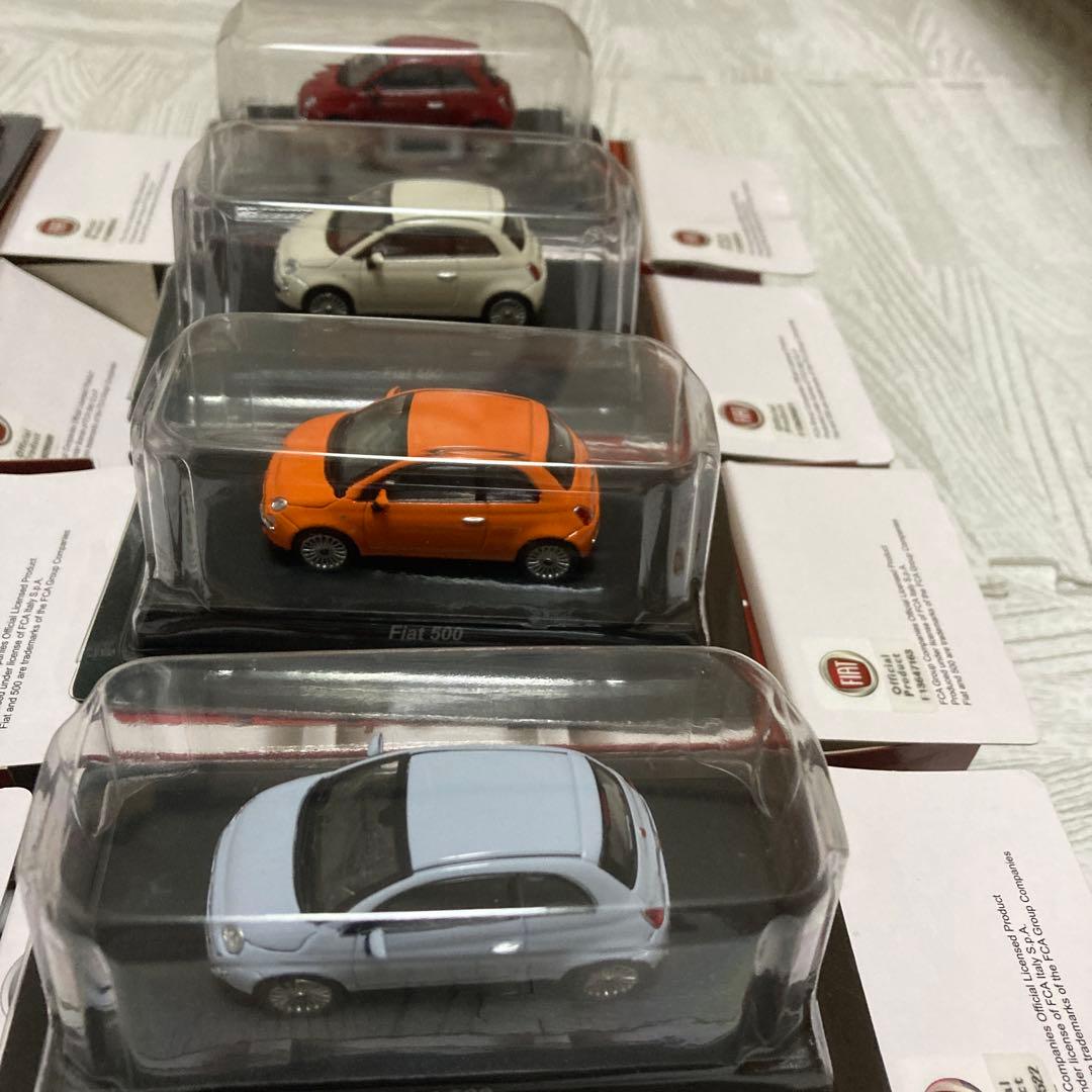 京商 1/64 FIAT 500F & 500 ミニカーコレクション 8台セット