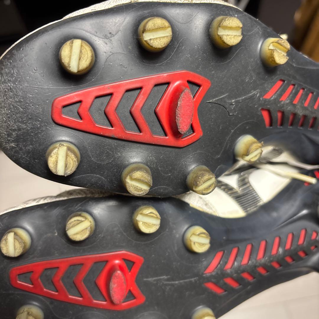 まつさん専用　Mizuno スパイク ホワイト/レッド　モレリアネオ