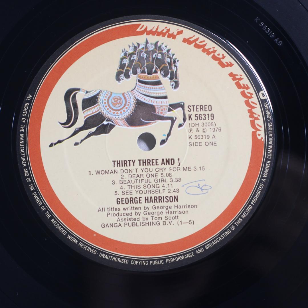 英LP e Harrison Thirty Three &1/3 UK