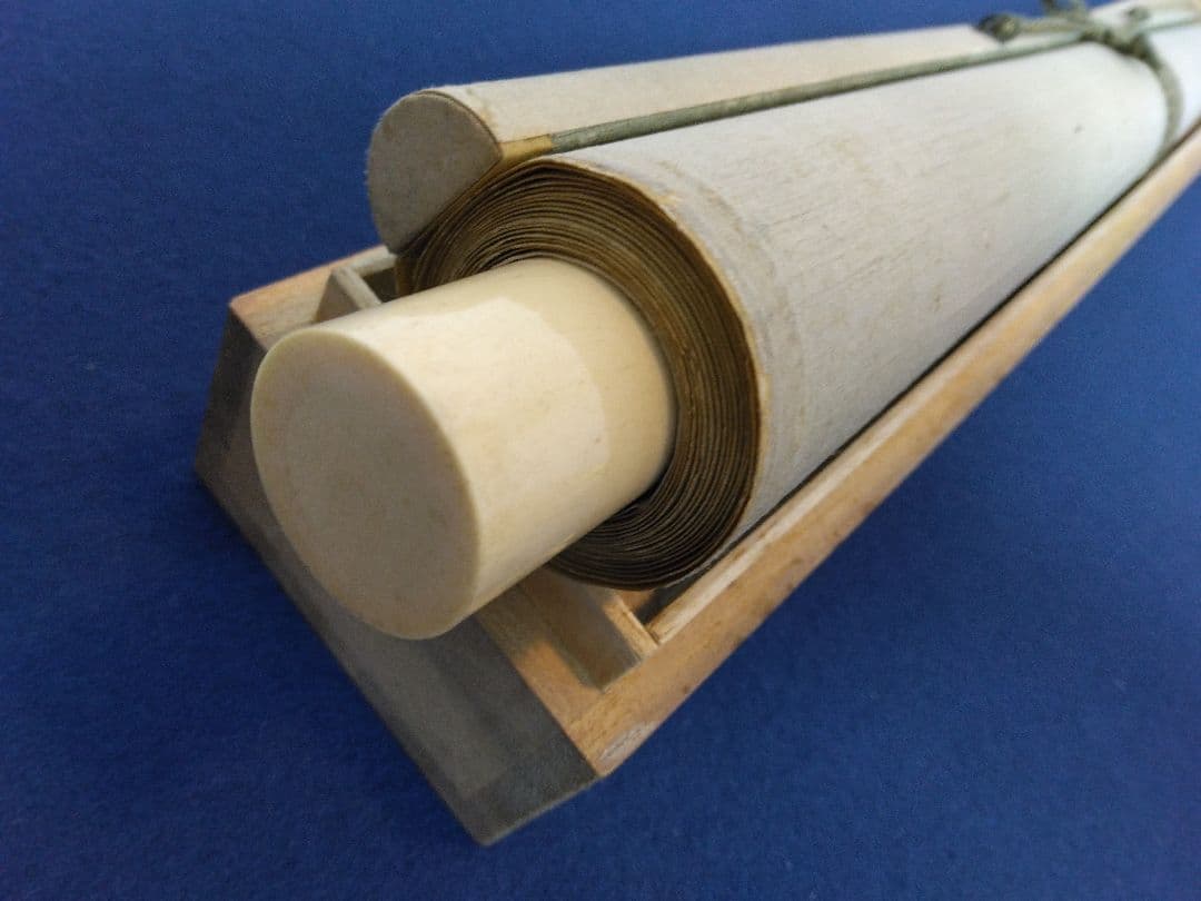 海軍大将／八代六郎（坂の上の雲）紙本 掛軸（合わせ箱）