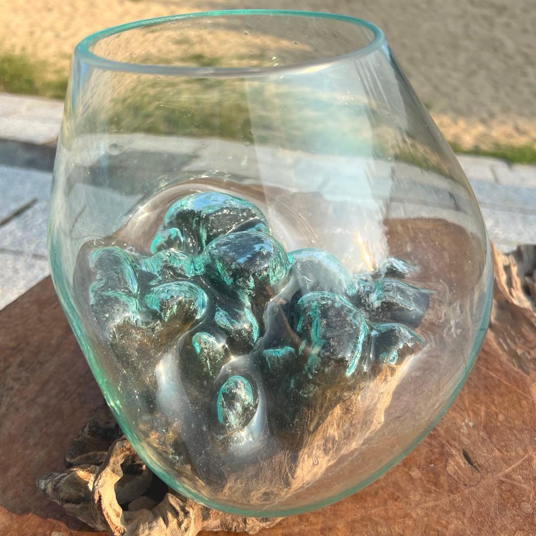 流木ガラスオブジェ大G 花瓶 金魚鉢 ガーデニング フラワーポット 水槽 アート