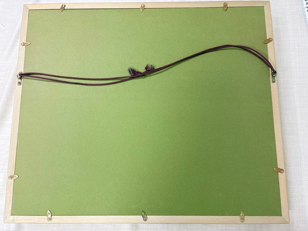 「鳥」　野々内保太郎　絵画　日本画 黄色袋 箱あり