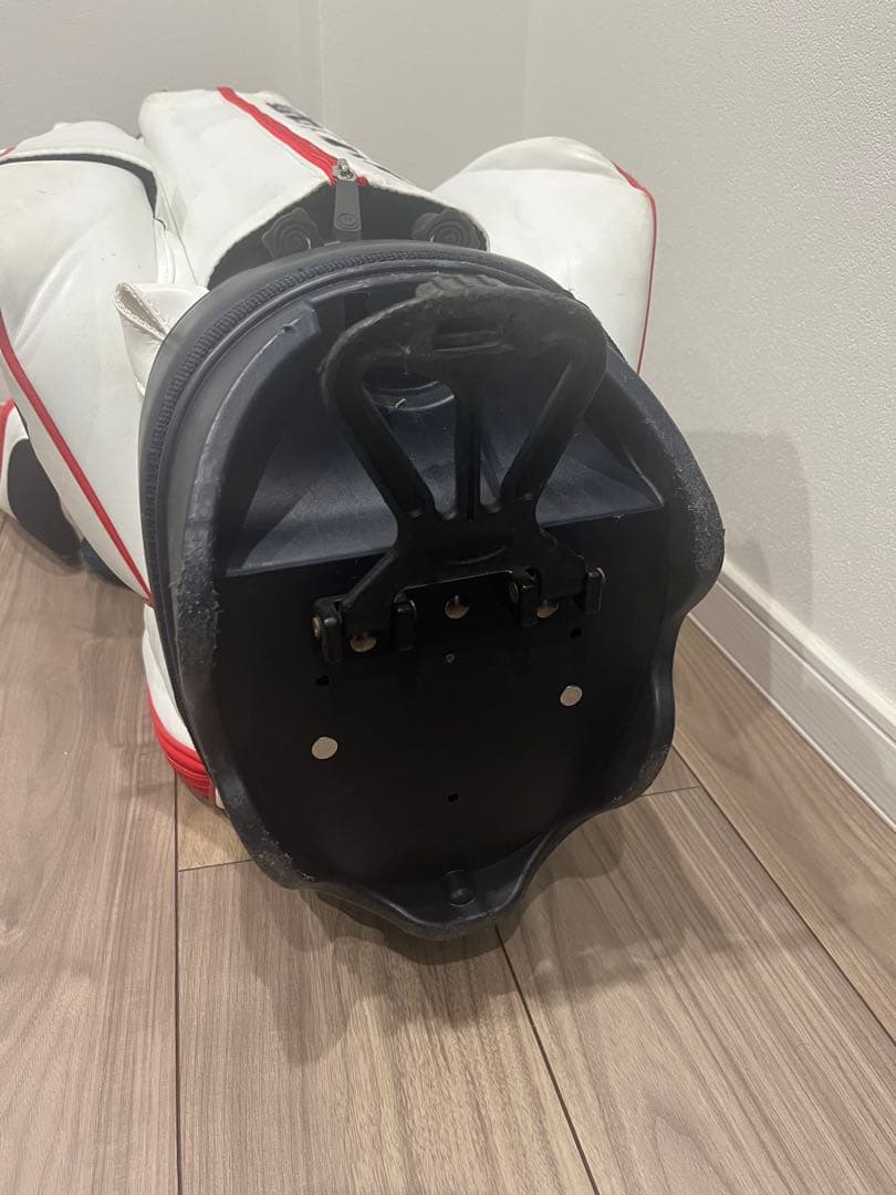 PEARLY GATES キャディバッグ 89 ホワイト/レッド