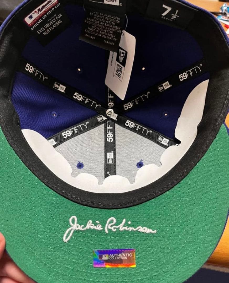 【タグ付き新品NewEra59FIFTYJackie Robinson7 1/2