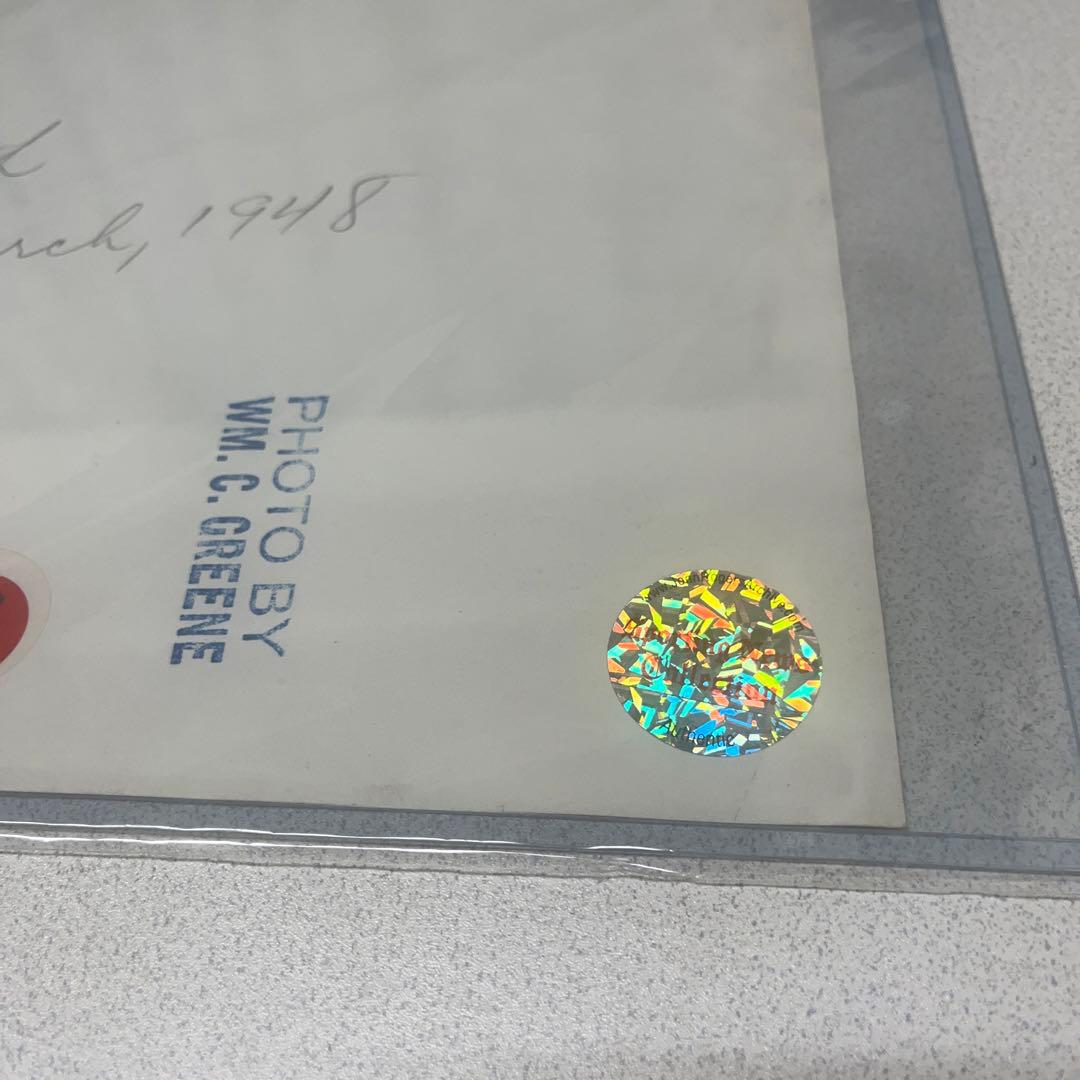 本物　生写真　ベーブルース　野球　アメリカ