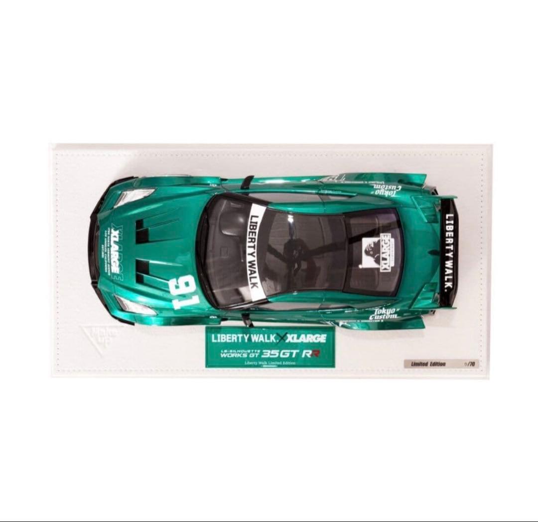 Make up LBWK X-LARGE GT-R ミニカー 1/18