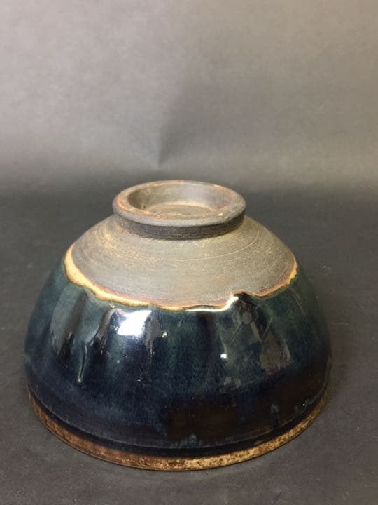 抹茶茶碗 鐵銹花磁州窯茶碗 茶道具 時代物