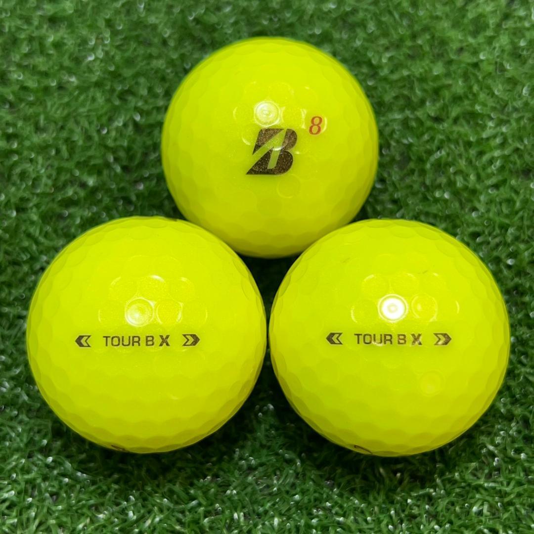 【S163】 ブリヂストンTOURBX 黄 24年 ロストボール 24球