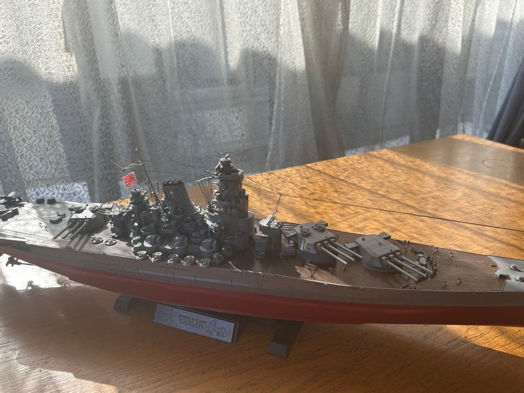 (超精密製作)男達の戦艦大和最終型 サイズ1/350完成品(送料込み)販売です。