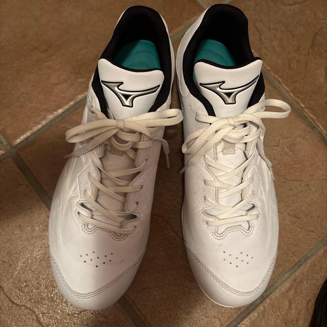 Mizuno ホワイト　スパイク 27.0cm 野球　ミズノ