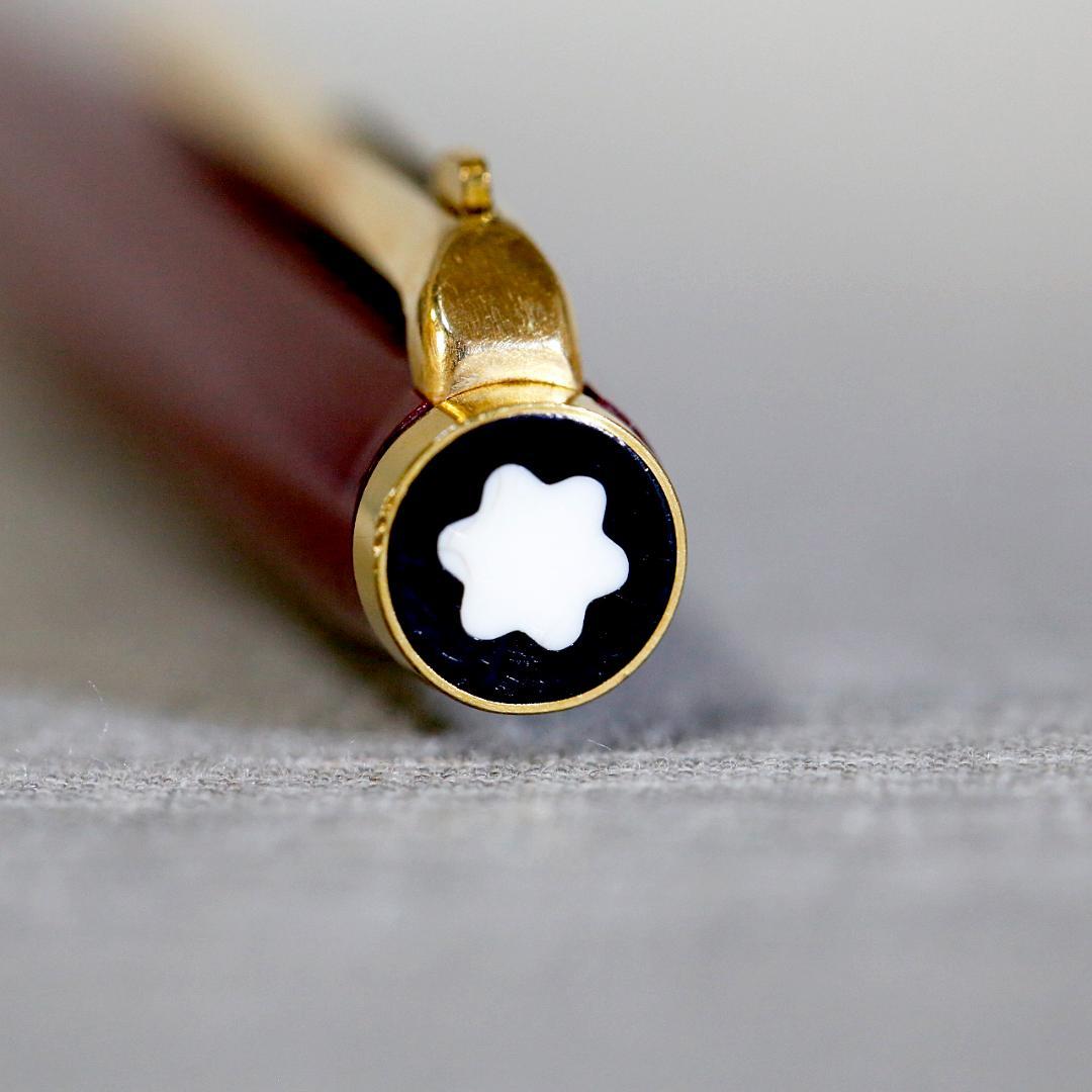 【送料込み】モンブラン ボールペン レバー式 ボルドー