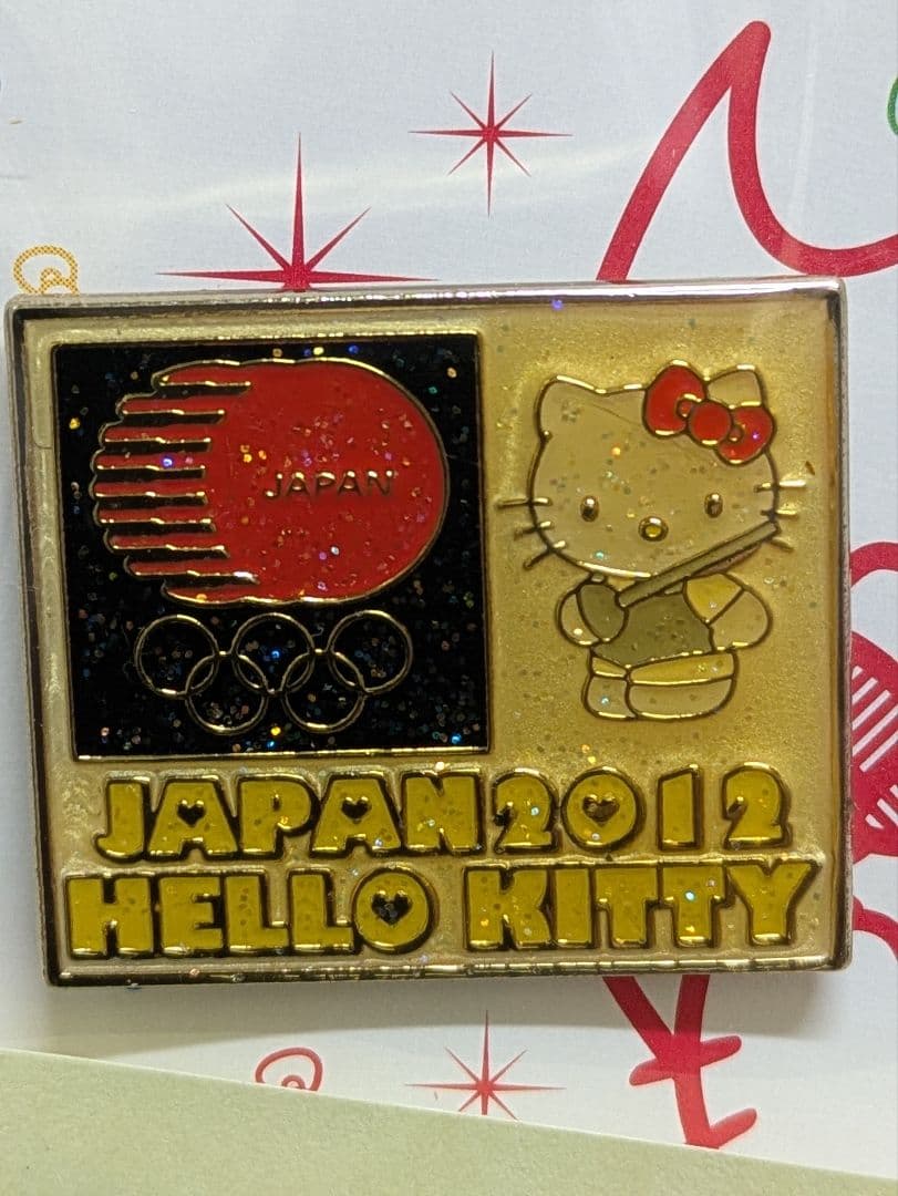 ハローキティ　ピンバッチ　2012年　ロンドン　オリンピック　７種目揃い。