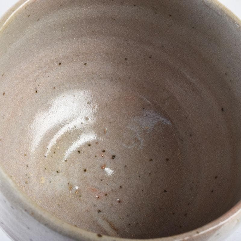 茶道具　虎渓山　水月窯造　色絵　紅白梅文　茶碗　共箱　C　8492