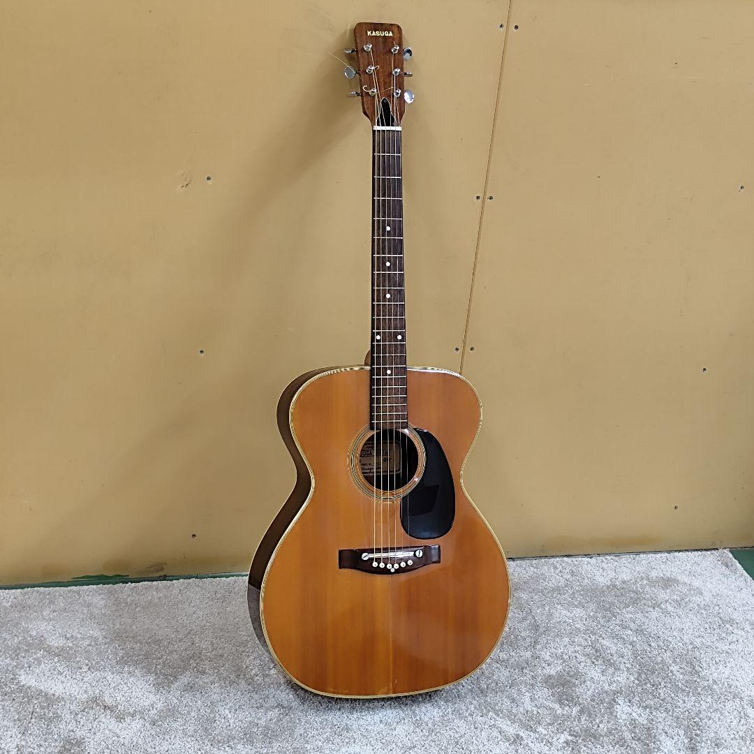 春日楽器 F-401 アコースティックギター ケース、カポタスト オマケ付